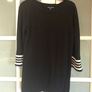 Cable and gauge sweater